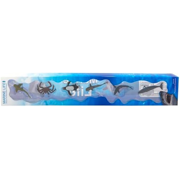 GALAXY 6 MARINE ANIMALS - REALISTIC OCEAN CREATURE FIGURES SET FOR KIDS - EDUCATIONAL AND FUN MARINE TOY COLLECTION - Image 3